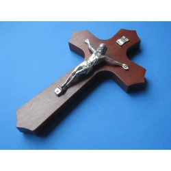 Krzyż drewniany ciemny brąz 21 cm JB 6 - 50%